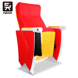 Silla de Auditorio Itsuken SC-65 con Tablero de Escritura, Asiento de Metal Rojo para Sala de Conferencias - Product Image 5