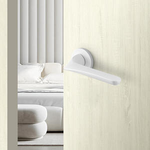 אמריקאי רטרו מינימליסטי דלת מנעול פנים אור ביתי בהיר קפה צבע דומם דלת ידית נעילה אוניברסלית - Product Image 5