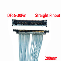 Vente directe usine – Câble LVDS DF56 à pas de 0,5 mm, 30, 40, 50 broches, longueur 200 mm, à pinout droit pour écran d'ordinateur portable