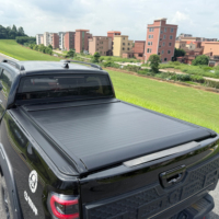 Couverture de benne électrique rétractable en alliage d'aluminium étanche avec volet roulant verrouillable, installation sans perçage pour Ranger Tacoma
