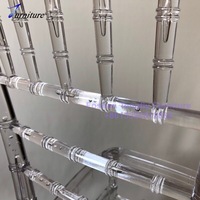Chaises d'enfants en plastique transparent empilables, durables et de luxe, personnalisées en usine, pour appartements, hôpitaux, fêtes et événements