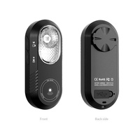 Feu arrière radar intelligent CYCLAMI LA150 pour vélo, alimenté par batterie, compteur de vitesse ANT+, connexion APP, lumière d'avertissement RGB tricolore