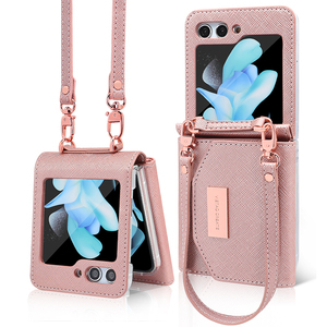 VIETAO Trending Wallet-Function Mobile Cover pour Samsung pour Galaxy <span class=keywords><strong>Z</strong></span> <span class=keywords><strong>Flip</strong></span> 6 5 <span class=keywords><strong>4</strong></span> 3 Purse Wristband Mobile Cases - Product Image 2