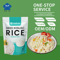 1KG Riz de Konjac Séché, Riz Halal Sain, Glucomannane de Konjac, Riz Shirataki Sec