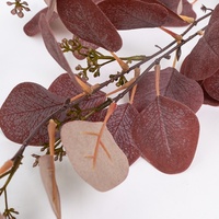 Feuilles d'eucalyptus ensemencées artificielles de dollar d'argent de DU-23AW-041 Hotsale pour la décoration intérieure et à la maison