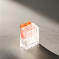 Mini Universal 4P 4-Wege-Kabelverbinder mit Push-in-Befestigung, Schnellverbinder mit Auslösehebel, Wiederverwendbarer Elektrischer Kabelverbinder