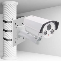 Plaques d'adaptation métalliques pour caméras de sécurité, stabilisateurs de montage mural/plafond extérieur, trépieds pour moniteurs dôme/PTZ CCTV, vente directe usine 2026