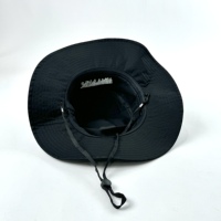 Topi Nelayan Lebar dengan Pinggiran Datar untuk Perlindungan Matahari di Luar Ruangan, Bordir Logo Kustom, Bahan Katun