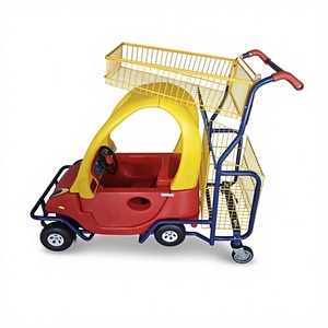 热销儿童购物车 |   带方向盘的趣味儿童超市购物车 - Product Image 2