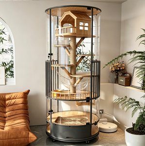 Villa en bois robuste de fabrication directe pour les grossistes en meubles pour animaux de compagnie - Product Image 3