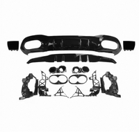Diffuseur arrière auto-adhésif JINGMING de qualité supérieure A45 AMG avec embouts d'échappement pour Classe A W177 2019-2025