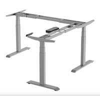 Cadre de bureau de poste de travail électrique réglable 4-6 places Table assis-debout réglable en hauteur pour le bureau ou la maison