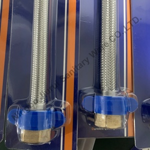 JiuRui HB-L-020 высококачественные Плетеные Гибкие шланги из нержавеющей стали с прочной латунной фурнитурой для сантехники - Product Image 3