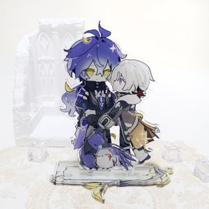 Support <span class=keywords><strong>de</strong></span> bureau en acrylique OEM/ODM Genshin Impact Flins <span class=keywords><strong>et</strong></span> Illuga, édition limitée, pour présentoir <span class=keywords><strong>de</strong></span> figurines - Product Image 1