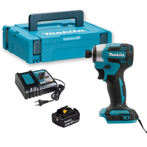 Kit <span class=keywords><strong>de</strong></span> Atornillador <span class=keywords><strong>de</strong></span> Impacto Inalámbrico <span class=keywords><strong>Makita</strong></span> DTD173 <span class=keywords><strong>de</strong></span> 18V con Batería, Cargador Rápido y <span class=keywords><strong>Caja</strong></span> <span class=keywords><strong>de</strong></span> <span class=keywords><strong>Herramientas</strong></span> Apilable para Instalación <span class=keywords><strong>de</strong></span> Pernos y Tornillos <span class=keywords><strong>de</strong></span> Madera - Product Image 1