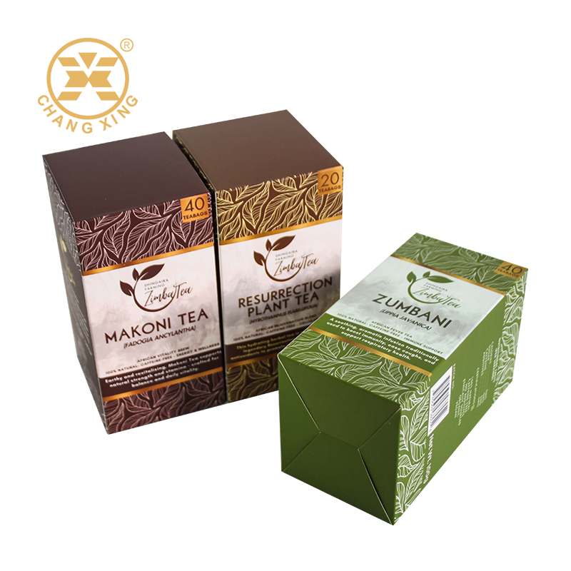 cardboard box for tea bags