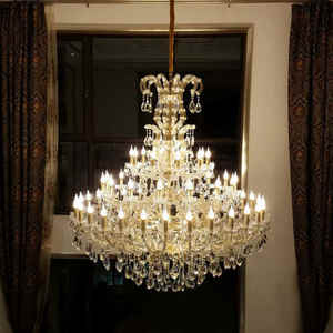 Villa personnalisée lampe suspendue extra large maria theresa lustres en cristal pour salles de mariage hôtel - Product Image 5