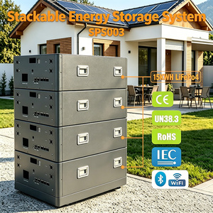 Batería de Almacenamiento de Energía Doméstica Apilable de 60 kWh, 51.2V 1200Ah, Sistema de Energía Solar Híbrido Fuera de la Red, CAN RS485 - Product Image 5