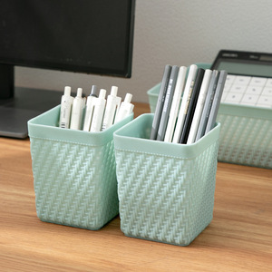 <b>Storage</b> Baskets Rectangle With Handles PP Material For Kitchen Desk Bathroom Organizers - Product Image 2