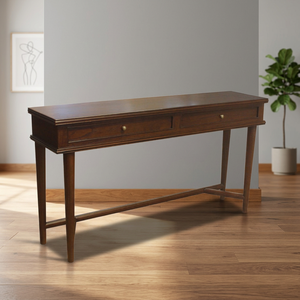 Console <b>Table</b> for Hotel Project Classic Design Dark Brown Color Size 122 Cm - Product Image 3