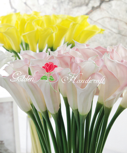 QSLH VF068 Hoa Cưới Trang Trí Cảm Ứng Thật PU Hoa Nhân Tạo Kích Thước Lớn Hoa Lily Calla - Product Image 4