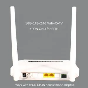 1GE + 1FE + 24Ghz WIFI + CATV 1ge ftth אחריות הווו catv gpon epon xpon onu עם wifi rf