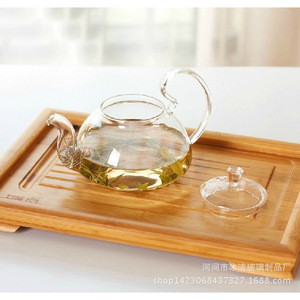 กาน้ำชาแก้วบิงเจีย 800 มล. พร้อมฝาปิด ทนความร้อน สำหรับชงชา - Product Image 3