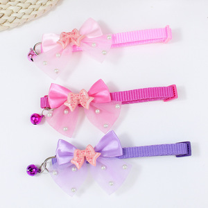 Nuevo Collar Ajustable para Perros con Diseño <span class=keywords><strong>de</strong></span> Corazón <span class=keywords><strong>de</strong></span> Gato, Collar Yorkshire Marzis Rosa para Niñas - Product Image 4