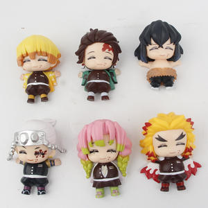 6 pezzi Set di Figure <span class=keywords><strong>Anime</strong></span> di smontatori di demoni 7cm <span class=keywords><strong>Tanjiro</strong></span> Inosuke Zenitsu che mangia la versione del cruscotto per auto - Product Image 3