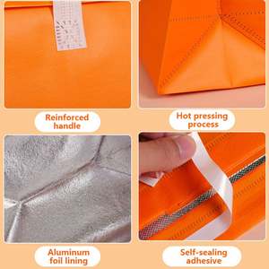 Bolsas Térmicas Duraderas KAISEN, Bolsas de Embalaje Térmico No Tejidas, Bolsa Refrigerante Aislada de Papel de Aluminio para Pasteles, Bolsas Térmicas - Product Image 2