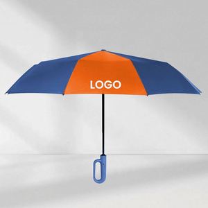 Small Wholesale Foldable <b>Smart</b> Logo High Quality Windproof Outdoor Umbrella with Logo - Product Image 5