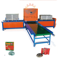 Machine automatique de fabrication d'encens anti-moustiques, machine automatique de pressage de bobines anti-moustiques en fibres de papier