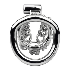 Jaula de Castidad con Diseño de Cadena FRRK, Dispositivo de Castidad Masculino, Candado Metálico para Pene, Juguetes Sexuales, Jaula para Pene para Hombres - Product Image 3