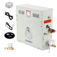 3-15KW Intelligent Étanche Écran Tactile Bain De Vapeur Machine pour Salle De Sauna Bluetooth MP3 Générateur De Vapeur Contrôleur Moderne