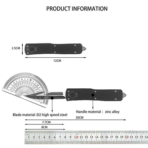 MT-UT85 DIY Grade Zinc Alloy D2 Steel Blade Outdoor Pocket Utility Knife <b>Camping</b> Hunting <b>Multi</b>-functional Survival <b>Tool</b> OEM EDC - Product Image 6