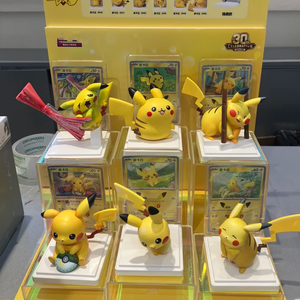 Nouvelle Sortie PQ Exclusive <span class=keywords><strong>Pika</strong></span> Blind Box Édition Chinoise Simplifiée 30ème Anniversaire Booster Pack Figurines PVC Décoratives pour Voiture Cadeau - Product Image 3