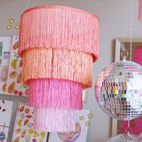 Lampe à suspension en macramé personnalisée faite à la main Abat-jour en coton Boho Décoration d'éclairage intérieur pour hôtel et restaurant