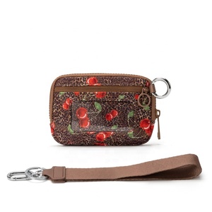 Portachiavi <span class=keywords><strong>con</strong></span> Stampa Ciliegie e Fragole, Mini Porta Carte <span class=keywords><strong>con</strong></span> Finestra ID, Portamonete da Polso, <span class=keywords><strong>Pochette</strong></span> <span class=keywords><strong>con</strong></span> Cerniera - Product Image 3