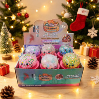 RXS Halloween Maltose Dumpling Squishy Toy 2.5 Inch Maltose Snowflake Sequin Glitter Elk Slow Rebound Toy Fidget Toy 74
