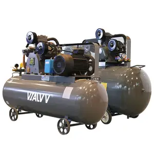 Taşınabilir 5.5kw 11kw 200 300 1000 litre 7.5kw 10hp piston hava kompresörü 300l ile