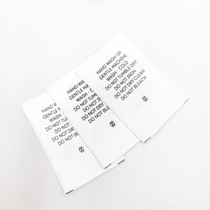 Etiqueta impresa de satén de corte recto, personalizada, de alta calidad, etiqueta de ropa para camiseta con nombre de marca - Product Image 6