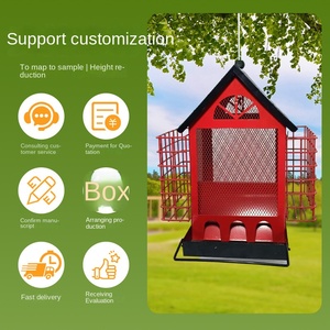 Nhà Máy Trực Tiếp Bán Buôn Bird Nguồn Cung Cấp Cho Amazon Mới Sáng Tạo Kim Loại Bird Trung Chuyển Sóc Bằng Chứng Chim Nhà Cho Sân - Product Image 4