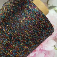Fil à Crochet Or Argent Soie Haute Broderie Dentelle DIY Câblage Sac Fil Creux Pailleté Tricot à Main Métallique Broderie Poupée