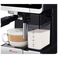 Cafetera Espresso Anbolife de 15 Bares con Tanque de Leche, Panel Táctil IMD, Espumador de Leche Automático, OEM ODM