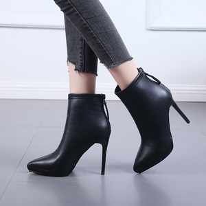 Bottines à talons aiguilles super hauts pointus, nouvelle collection automne-hiver 2025, talons fins, bottines sexy - Product Image 1