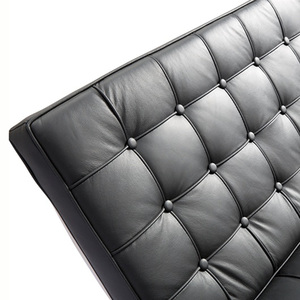 Sillón Clásico <span class=keywords><strong>Barcelona</strong></span> de Venta Directa de Fábrica, Estructura Curva de Acero Inoxidable, Sillón Individual de Descanso para Villa, Hotel u Oficina - Product Image 2