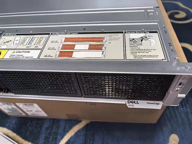 Hot Sale Dells Poweredge R770 R760 Intel Xeon GPU 2U Rack Server for Deep Learning and AI Computing Server