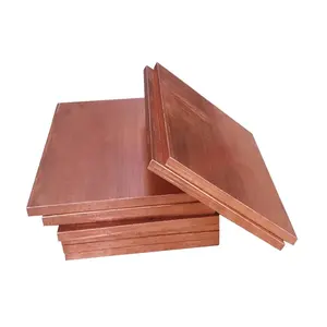 Hoja de cobre de alta pureza 99.9% C10100 C12500 T1 T2 Precio de placa de cobre a la venta