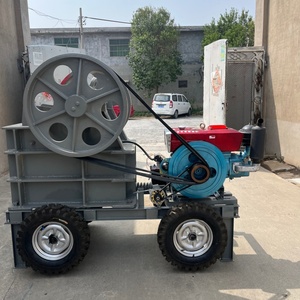 באיכות גבוהה רוק נייד אבן ריסוק מכונת גרניט בזלת שיש בזלת מיני שור נייד לסר מנוע דיזל למכירה - Product Image 6