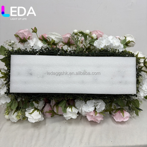 Camino de Flores Romántico LEDA Directo de Fábrica, Decoración Floral Artificial para Bodas, Hilera de Flores Decorativas - Product Image 2